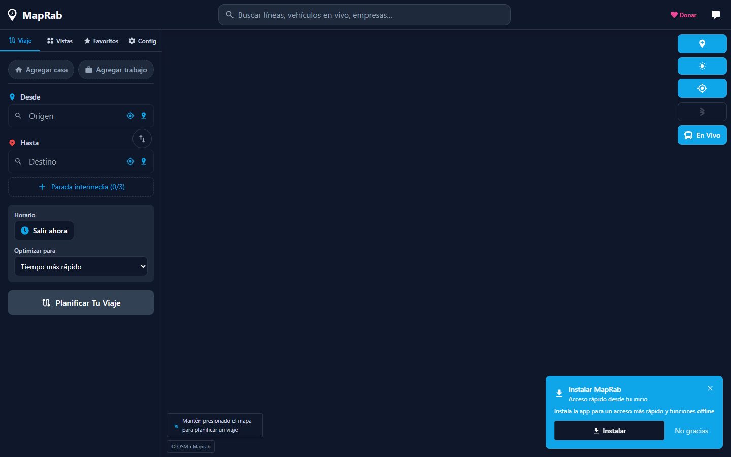 A serverless trip planner for Uruguay's intercity buses